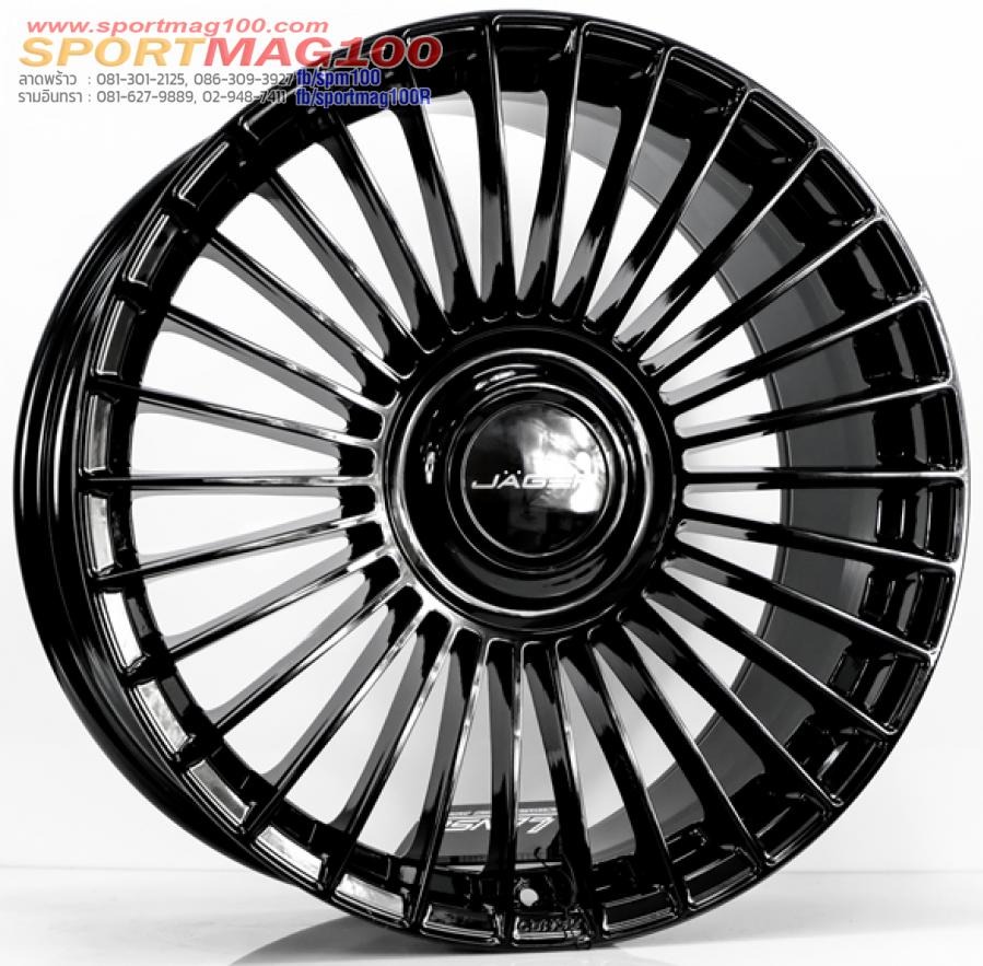ล้อแม็ก Lenso Jager Crown Litetech+ Flowforming ขอบ 20 กว้าง 9นิ้ว 5รู120/108 Offset35 สีดำเงา