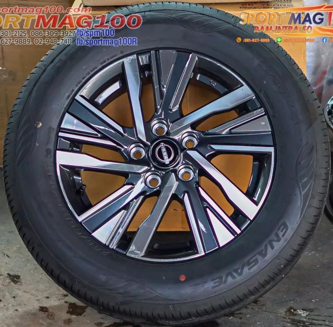 ล้อติดรถ Nissan Serana ขอบ16 กว้าง 6นิ้ว 5รู114.3 Offset 45 (รามอินทรา)