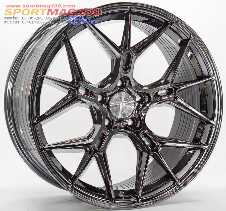 ล้อแม็ก Flowforming Flotec F125 5รู114/112 ET42 แบล็คโคม ล้อหน้า8.5 ล้อหลัง9.5 ขอบ19นิ้ว