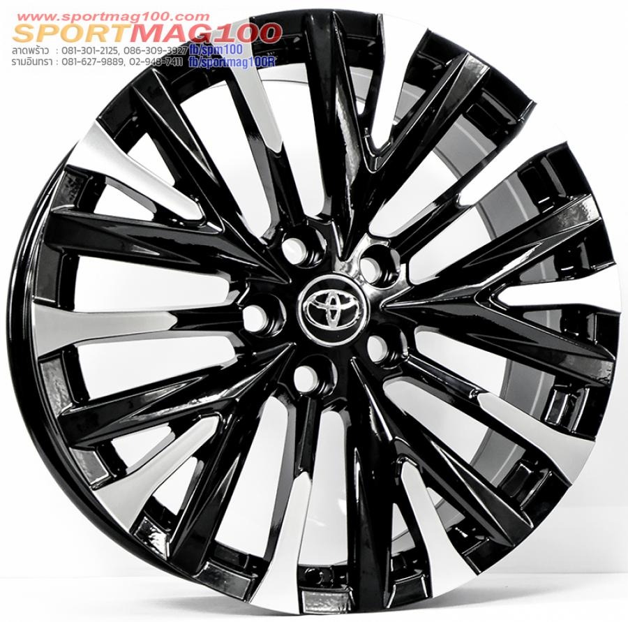 ล้อแม็ก Toyota Alphard AL40 ขอบ18นิ้ว กว้าง8.5นิ้ว 5รู120 Offset35 สีดำหน้าเงา(สเปคตรงสำหรับ Alphard ตัวล่าสุด)