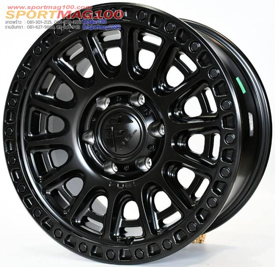 ล้อแม็ก FUEL CYCLE ขอบ17นิ้ว กว้าง8.5นิ้ว 6รู139.7 Offset25 สีดำด้าน