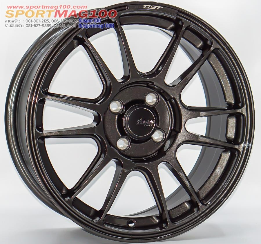 ล้อแม็กใหม่แท้เบา FlowForming Advanti MD065 ขอบ15นิ้ว กว้าง7นิ้ว 4รู100 Offset35 สีGlossAnthracite