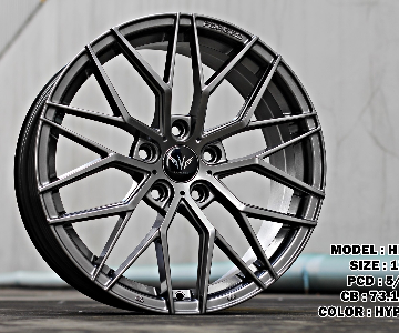 ล้อแม็กWP FF050 5รู114/112 ET35 สีไฮเปอร์แบล็ค กว้าง7.5 ขอบ17นิ้ว 