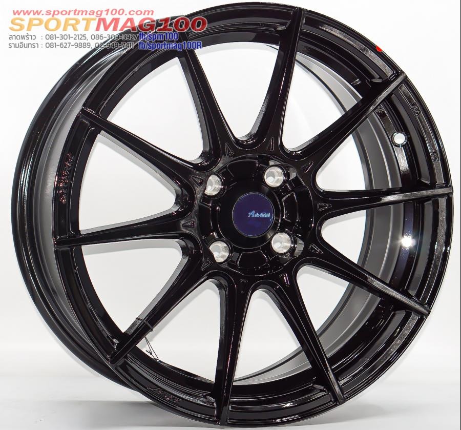 ล้อแม็กใหม่ Advanti N719 ขอบ16นิ้ว กว้าง7นิ้ว 4รู100 Offset38 สีดำเงา