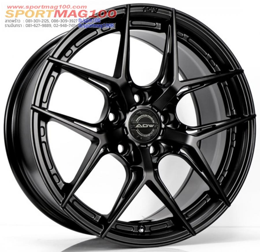 ล้อแม็ก AOW20 ขอบ18นิ้ว กว้าง8.5นิ้ว 5รู112/114.3 Offset35 สีดำด้าน
