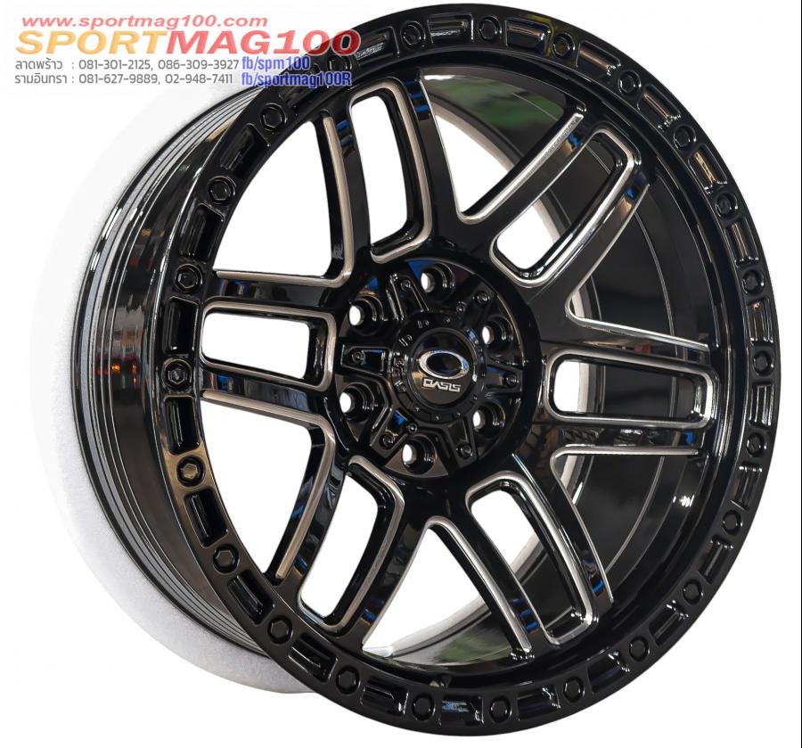 ล้อแม็กใหม่ Oasis Michigan2 ขอบ20นิ้ว กว้าง9นิ้ว 6รู139.7 Offset0 สีดำมิลลิ่ง
