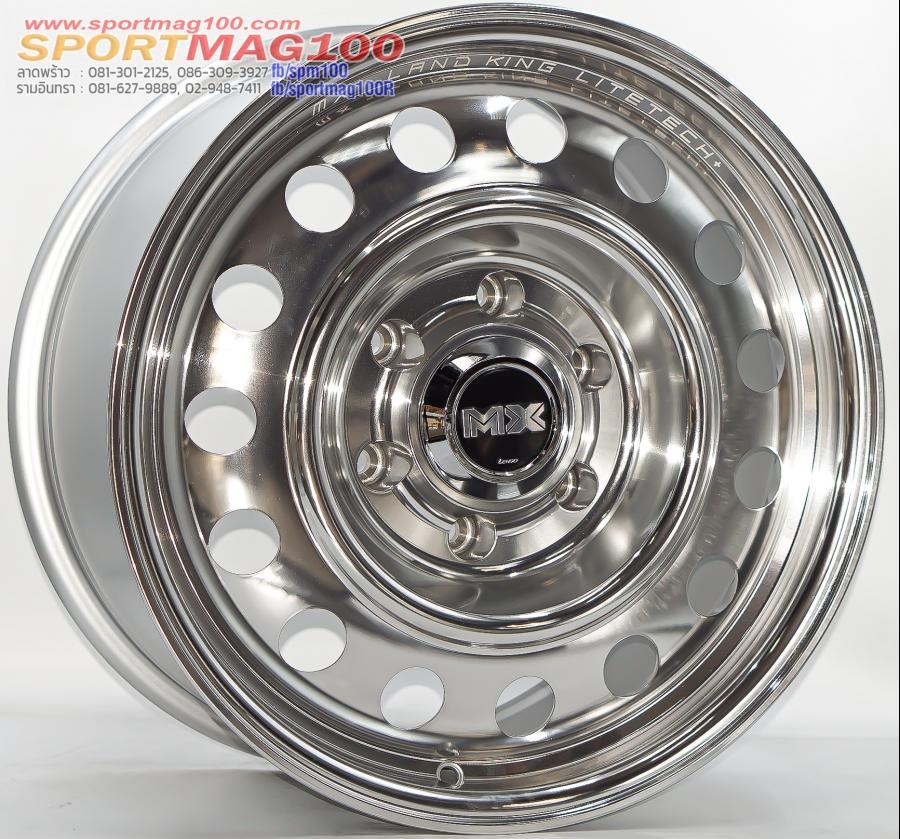 ล้อแม็ก Lenso MX LANDKING LITETECH+ FlowForming ขอบ17นิ้ว กว้าง8.5นิ้ว 6รู139.7 Offset27 สีเงิน