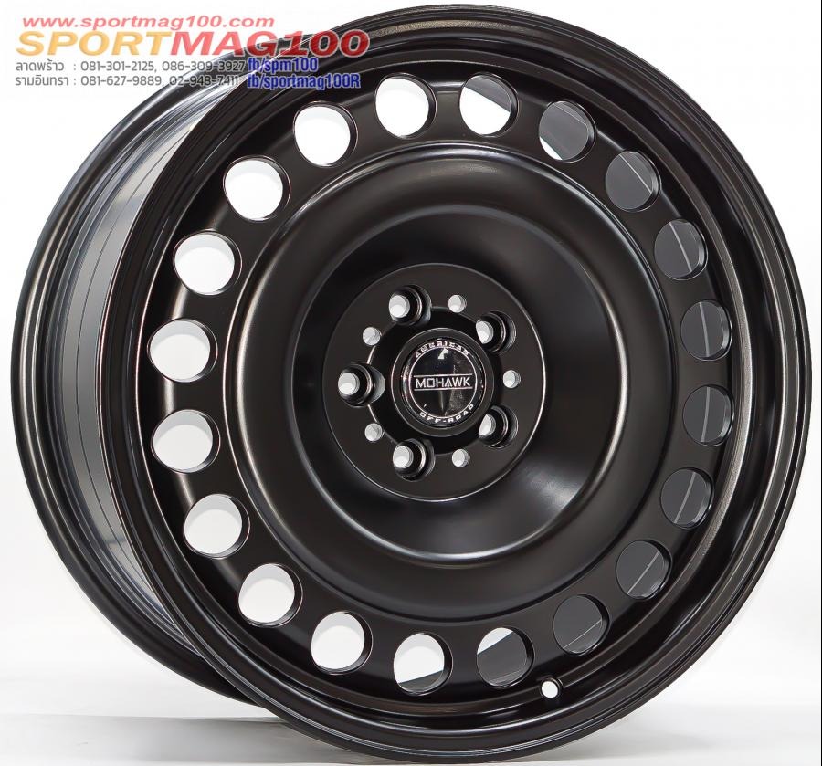 ล้อแม็ก HR MOHAWK ขอบ18นิ้ว กว้าง9นิ้ว 5รู108 Offset30 สีดำด้าน