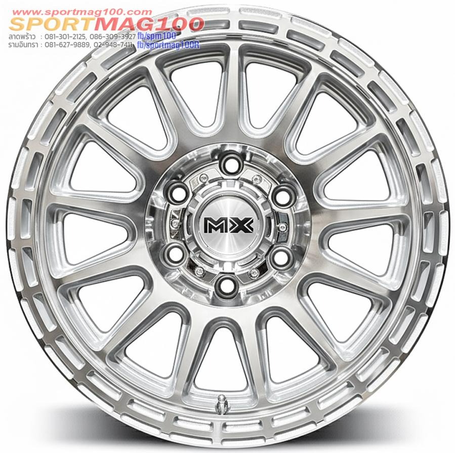 ล้อแม็ก Lenso MX Dinero ขอบ17นิ้ว กว้าง9นิ้ว 6รู139.7 Offset12 สีซิลเวอร์ปัดหน้าเงา