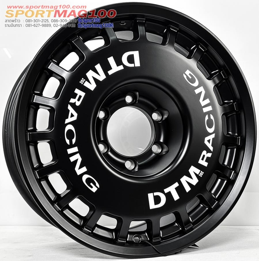 ล้อแม็ก Lenso DTM ขอบ18 กว้าง9นิ้ว 6รู139.7 Offset20 สีดำด้าน