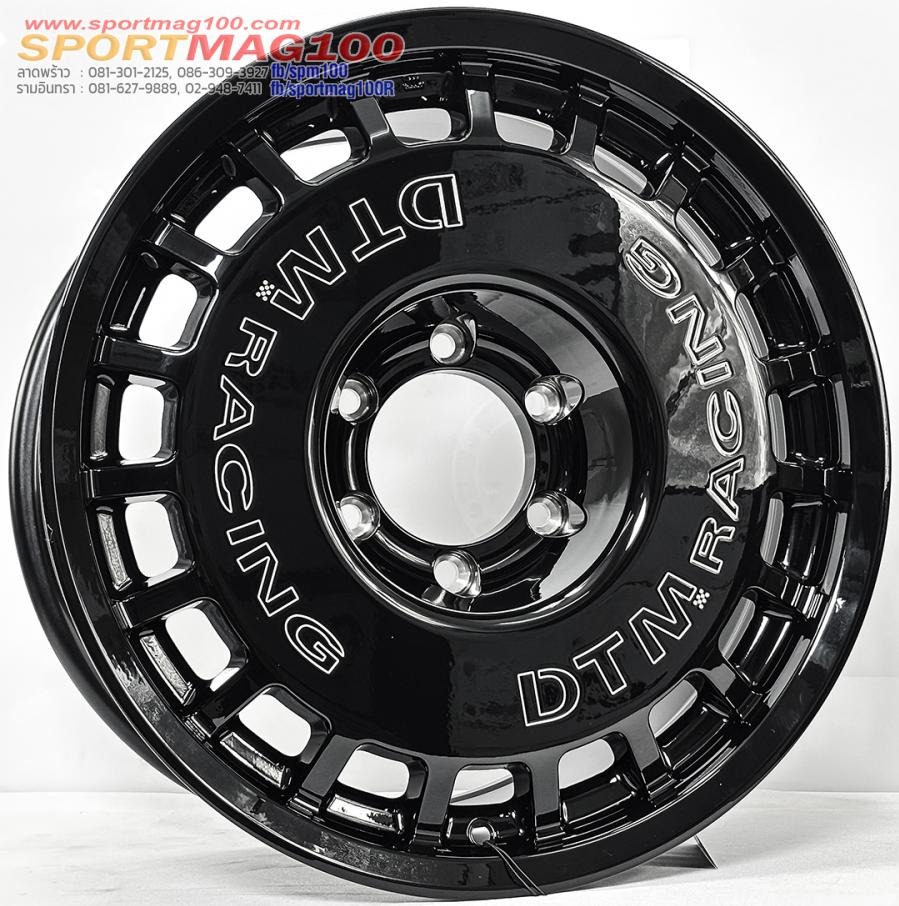ล้อแม็ก Lenso DTM Linited Edition ขอบ15นิ้ว กว้าง9นิ้ว 6รู139.7 Offset20 สีดำเงาเลเซอร์ฟอนต์