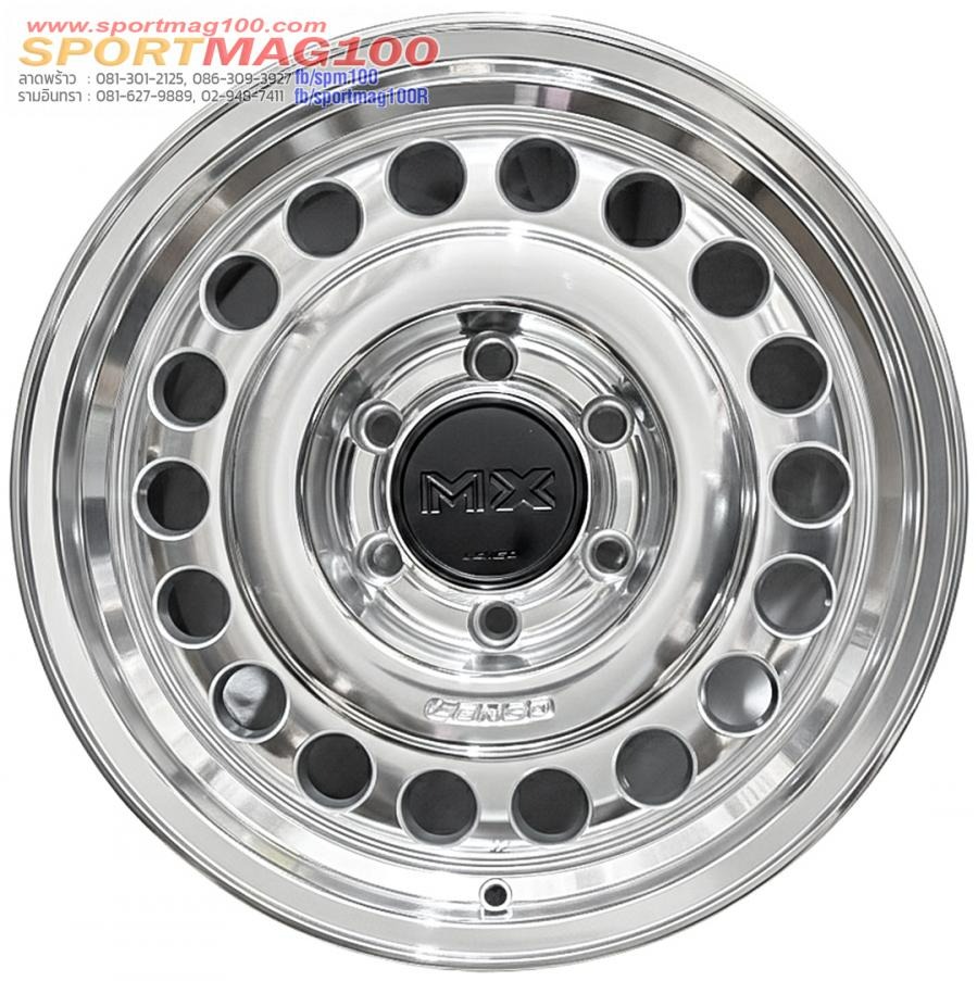 ล้อแม็ก Lenso MX JUNGLE ขอบ18นิ้ว กว้าง9นิ้ว 6รู139.7 Offset20 สีเงิน