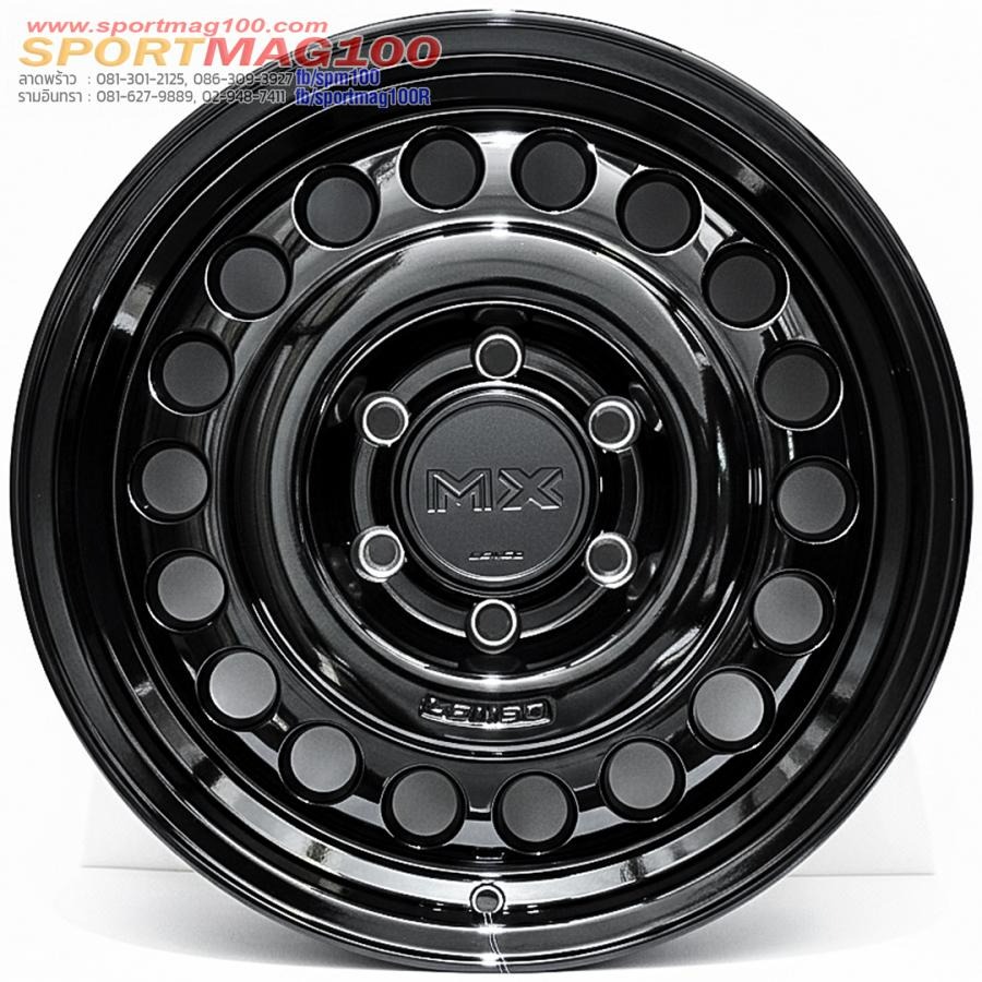 ล้อแม็ก Lenso MX JUNGLE ขอบ18นิ้ว กว้าง9นิ้ว 6รู139.7 Offset20 สีดำเงา