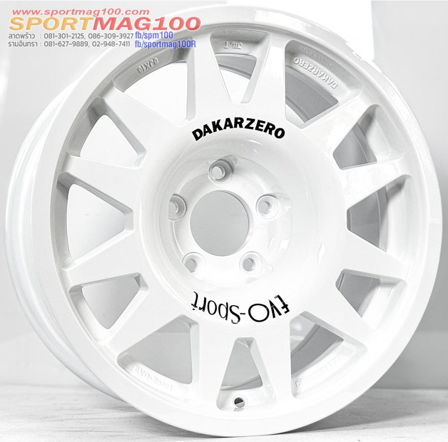 ล้อแม็ก Evo Cross ขอบ16นิ้ว กว้าง8นิ้ว 5รู114.3 Offset0 สีขาว