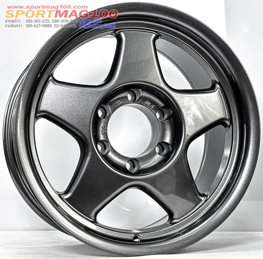 ล้อแม็ก Bradley S323 ขอบ 17 กว้าง 9นิ้ว 6รู139.7 Offset0 สีกันเมทาลิก