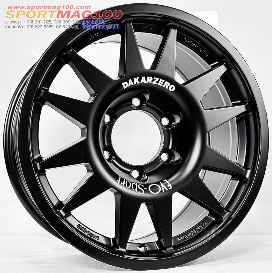 ล้อแม็ก Evo Cross ขอบ17นิ้ว กว้าง8.5นิ้ว 6รู139.7 Offset20 สีดำด้าน