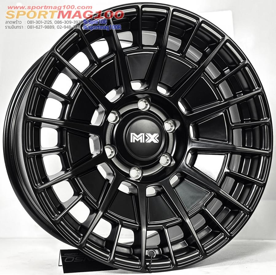 ล้อแม็ก Lenso Mx Planar ขอบ18นิ้ว กว้าง9นิ้ว 6รู139.7 Offset15 สีดำด้าน