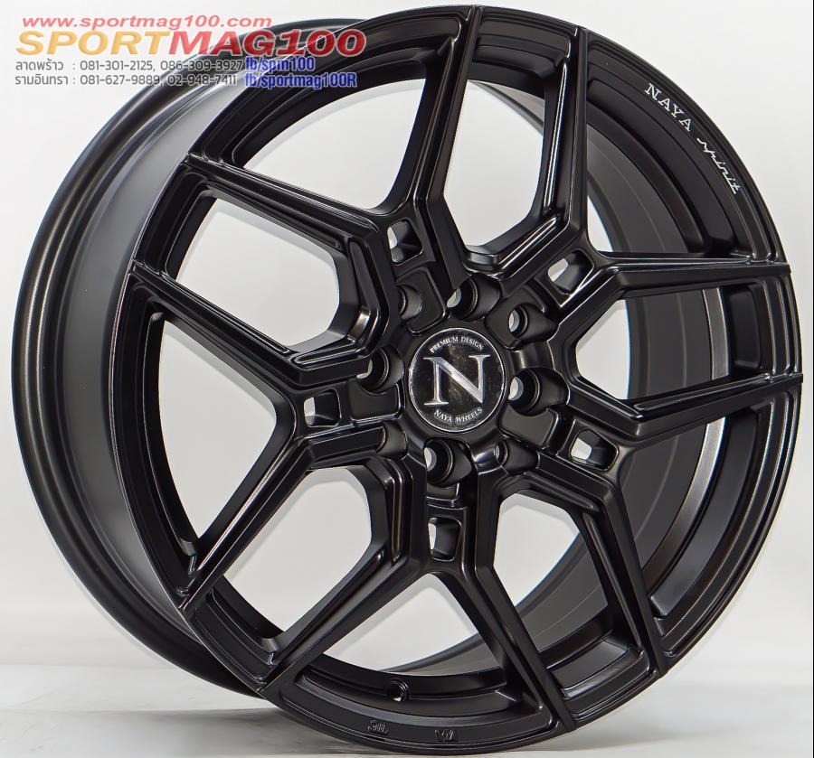ล้อแม็กใหม่ Flowforming NAYA Everest15 ขอบ16นิ้ว กว้าง7นิ้ว 4รู100/114.3 Offset40 สีดำด้าน