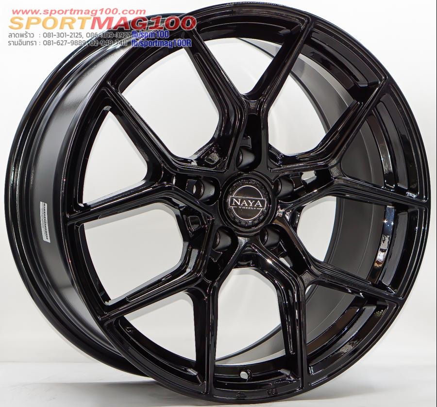 ล้อแม็กใหม่ Flowforming NAYA Alpha5 ขอบ18นิ้ว กว้าง8.5นิ้ว 5รู114.3/112 Offset35 สีดำเงา