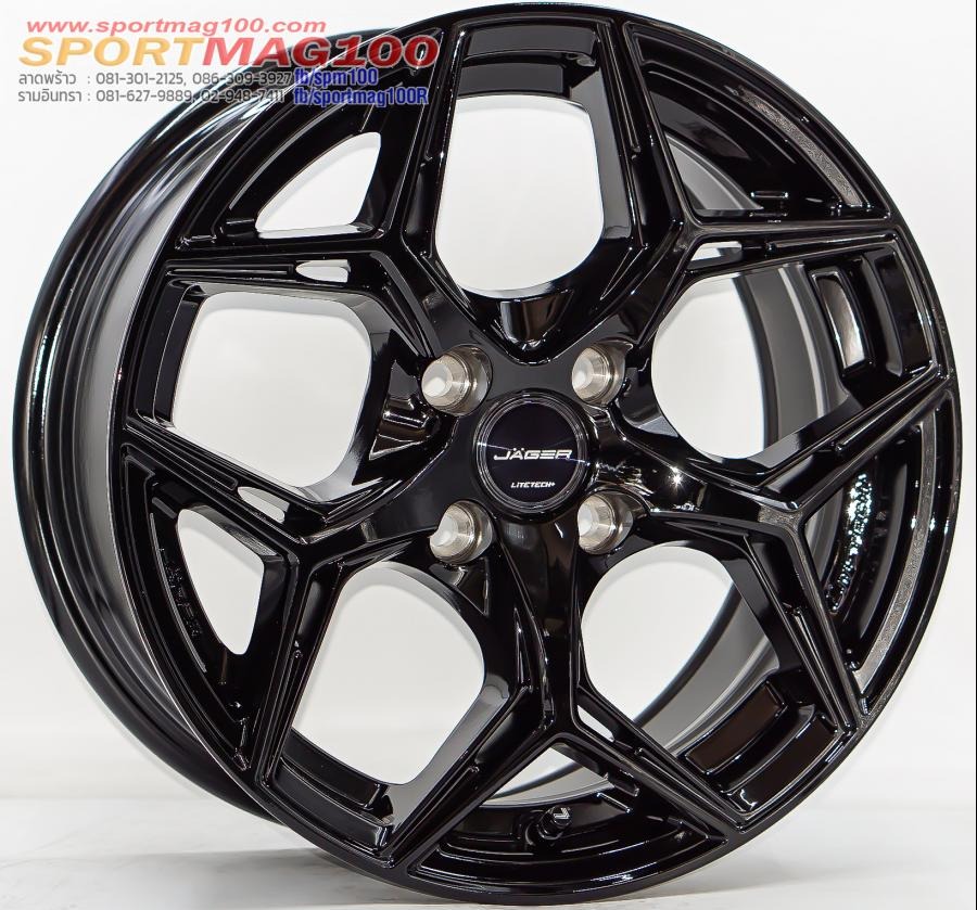 ล้อแม็กใหม่ Lenso Jager Blaze ขอบ15นิ้ว กว้าง7นิ้ว 4รู100 Offset35 สีดำเงา