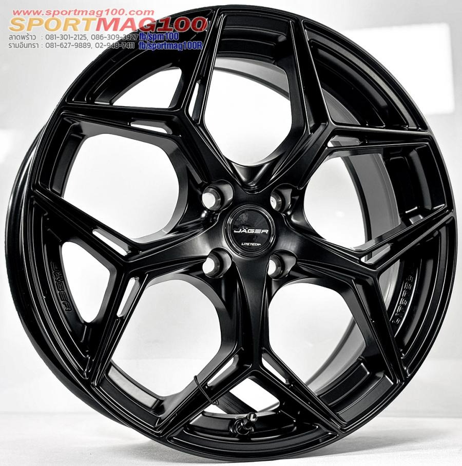 ล้อแม็ก Lenso Jager Blaze Litetech Flowforming ขอบ17นิ้ว กว้าง7นิ้ว 4รู100 Offset35 สีดำด้าน