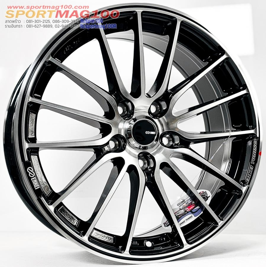 ล้อแม็ก Enkei Sc49 ขอบ17นิ้ว กว้าง7.5นิ้ว 5รู114.3 Offset42 สีดำหน้าเงา