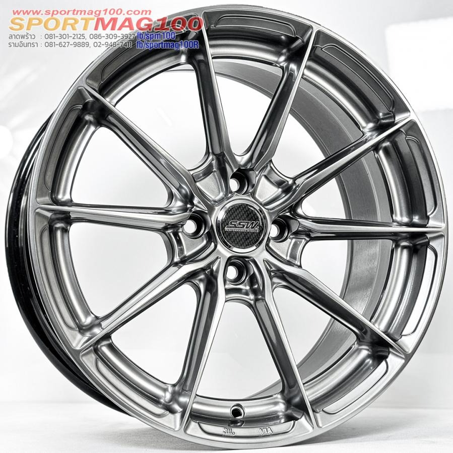 ล้อแม็ก SSW S380 ขอบ17นิ้ว กว้าง8นิ้ว 4รู100 Offset38 สีไฮเปอร์แบล็ค