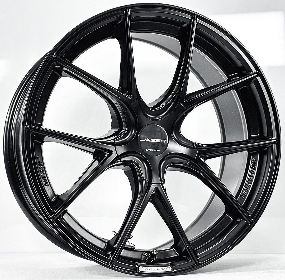 ล้อแม็ก Lenso Jager Dyna JAD EVO Litetech+ FlowForming ขอบ17นิ้ว กว้าง7.5นิ้ว 5รู100 Offset35 สีดำด้าน