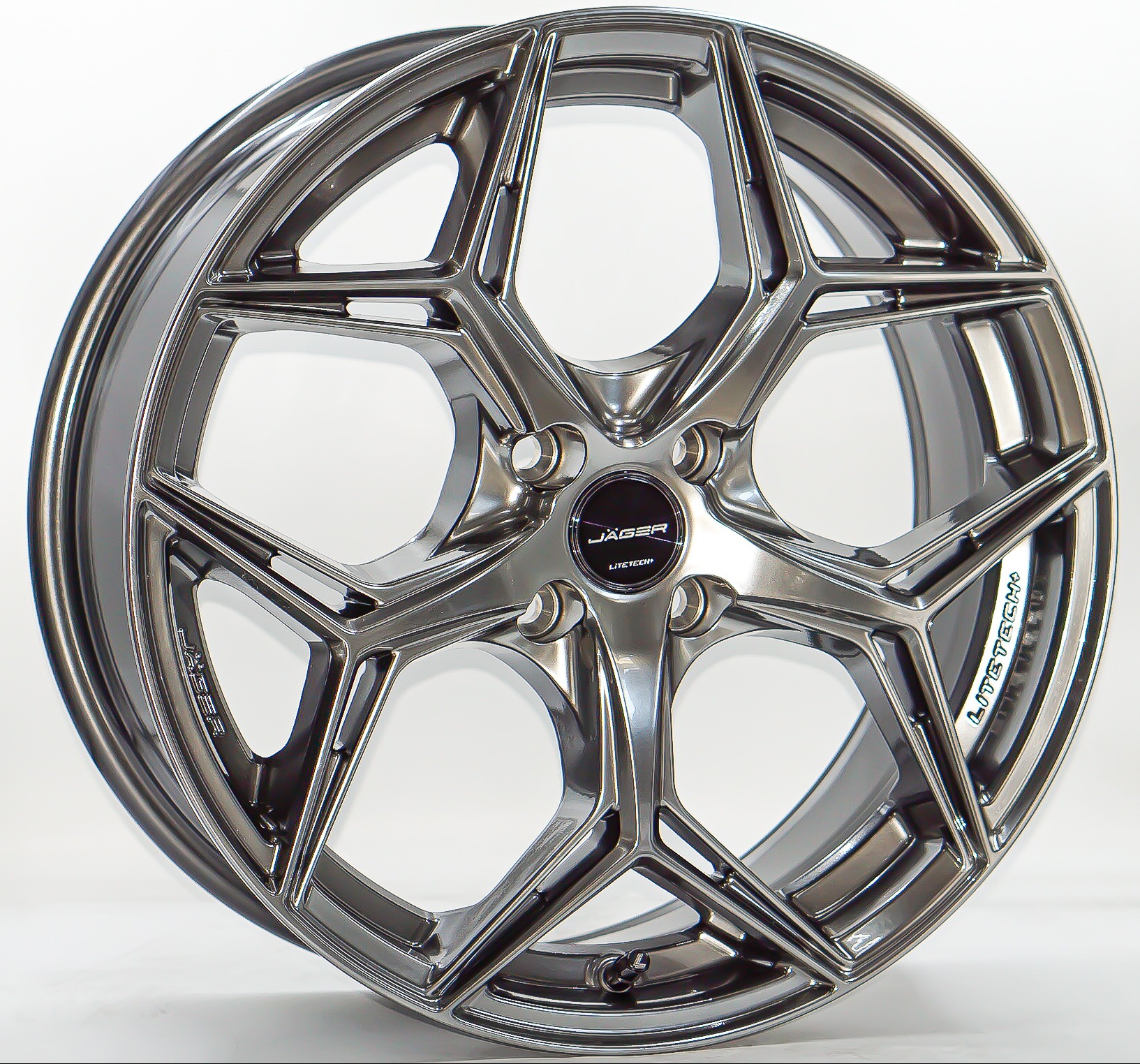 ล้อแม็ก Lenso Jager Blaze Litetech Flowforming ขอบ17นิ้ว กว้าง7นิ้ว 4รู100 Offset35 สีไฮเปอร์แบล็ค