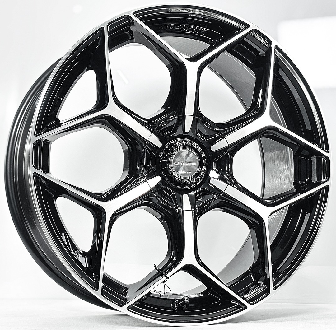 ล้อแม็ก Lenso Vamos6 FlowForming LITETECH+ ขอบ19นิ้ว กว้าง8.5นิ้ว 5รู120/108 Offset40 สีดำหน้าเงา