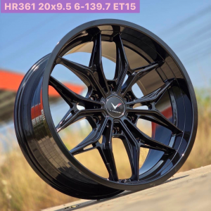 ล้อแม็ก V-Racing HR361 ขอบ20 6รู139.7 สีดำด้าน กว้าง9 ET15 