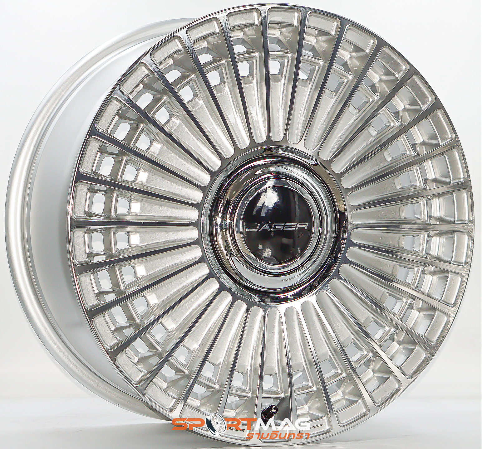 ล้อแม็ก Lenso Jager Nebula Litetech+ Flowforming ขอบ18นิ้ว กว้าง8.5นิ้ว 6รู130 Offset38 สีซิลเวอร์หน้าเงา(สเปคไม่ยื่น สำหรับรถตู้) 