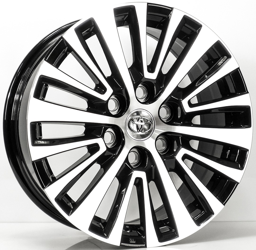 ล้อแม็ก TOYOTA Majesty ขอบ18นิ้ว กว้าง8นิ้ว 6รู130 Offset35 สีดำหน้าเงา