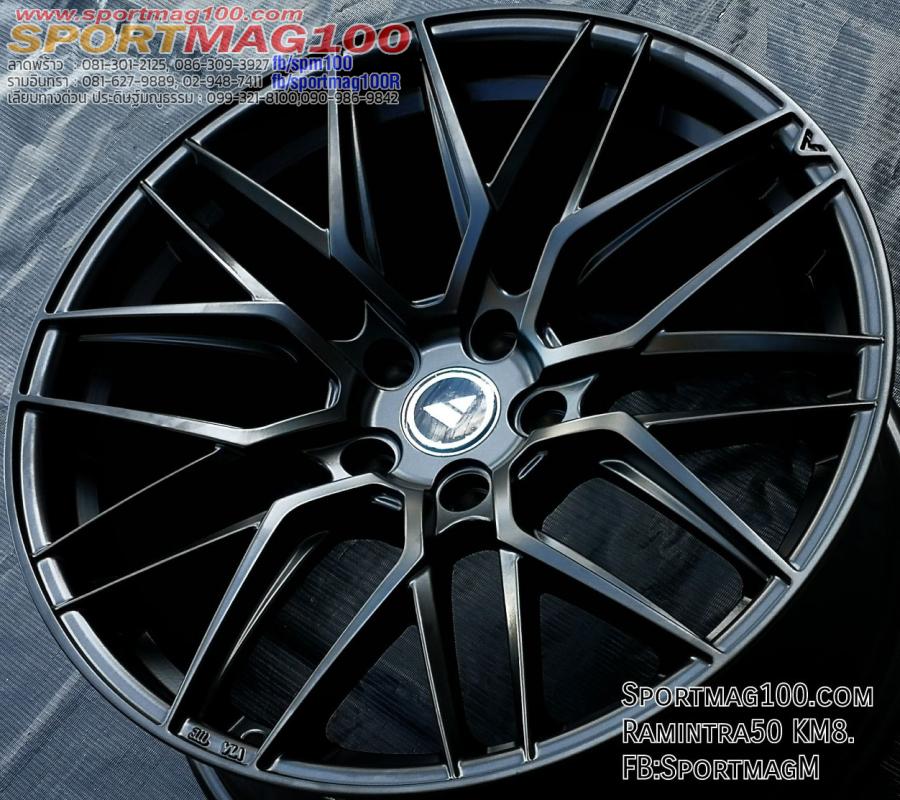 ล้อแม็ก ล้อแม็กใหม่ MGW Vorsteiner 5รู114 ET35-40 ดำด้าน F8.5 R9.5-19นิ้ว 