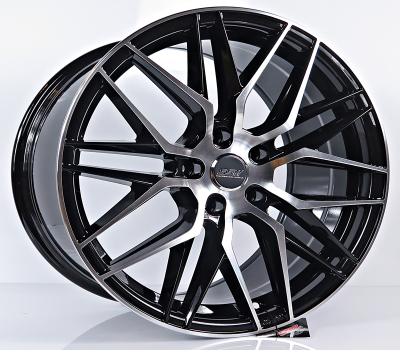 ล้อแม็ก ล้อแม็กใหม่ SSW Vorsteiner348 5รู114 ดำหน้าเงา 8.5-18นิ้ว