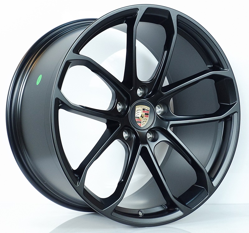 ล้อแม็ก ล้อแม็กเบาสุดFORGED Porshe090 5รู130 ET46-58 ดำด้าน F9.5 R11-20นิ้ว