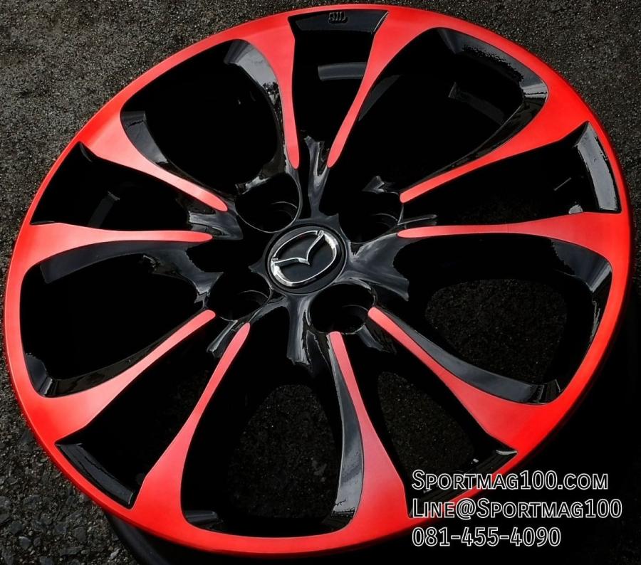 ล้อแม็ก  แม็กซ์ป้ายแดง Mazda2 SKY Modify S2 4รู100 ดำหน้าแดง 15นิ้ว(ลาดพร้าว)