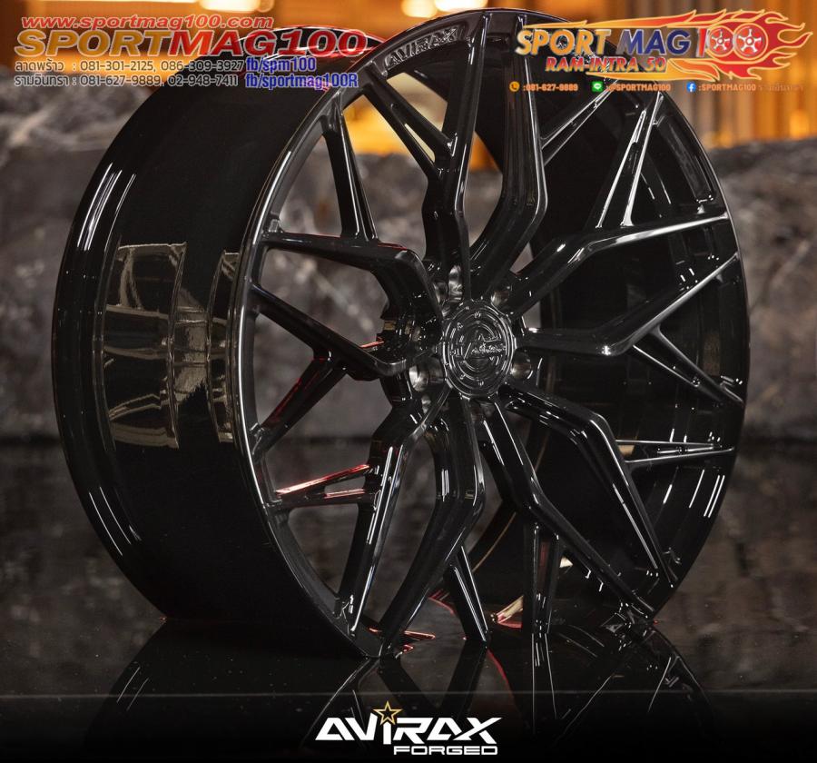 ล้อแม็ก ล้อแม็กใหม่ AVIRAX FORGED GL502 5รู114/112 ET38 ดำเงา 9-20นิ้ว