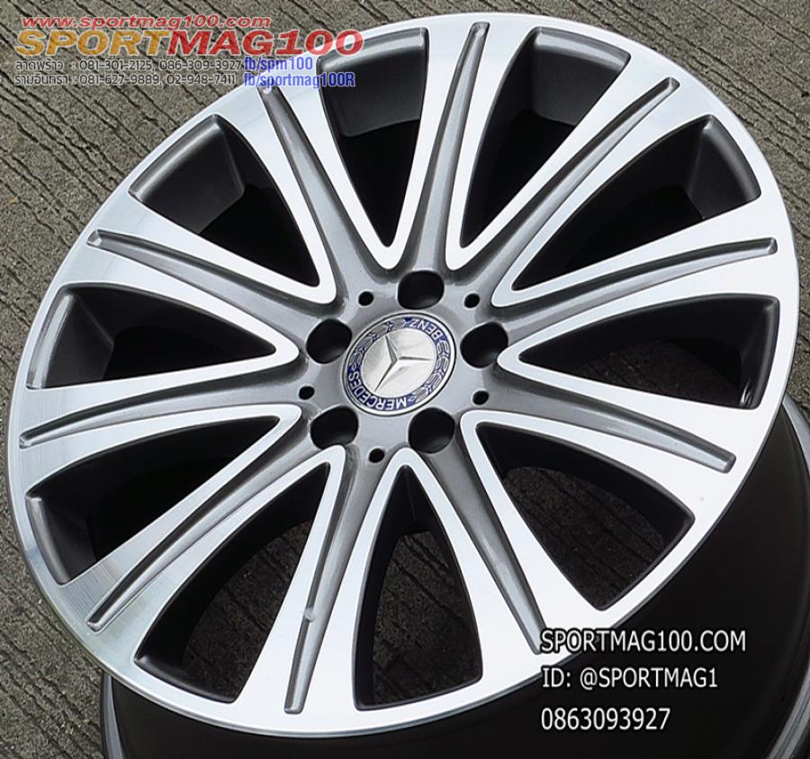 ล้อแม็ก ล้อแม็กมือสองแท้ Benz Eclass W213 5รู112 เทาหน้าเงา F8 R9-19นิ้ว(ลาดพร้าว)