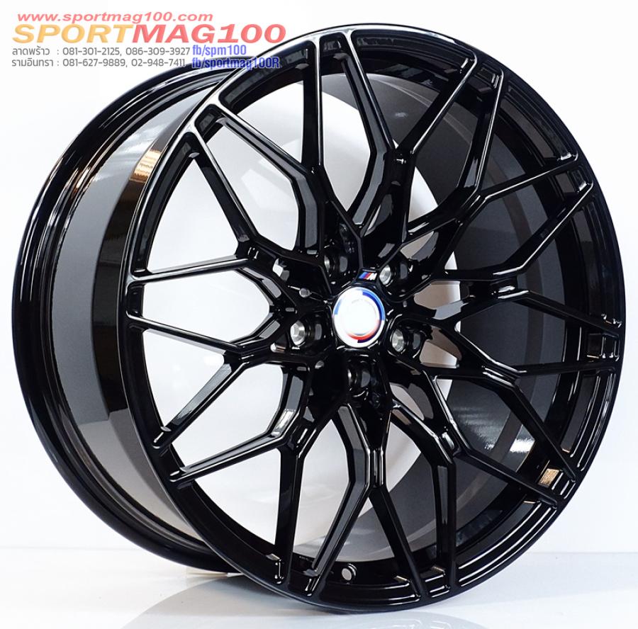 ล้อแม็ก ล้อแม็กใหม่เบา Forged NEW Msport 5รู112 ET25-35 ดำเงา F8.5 R9.5 -19นิ้ว