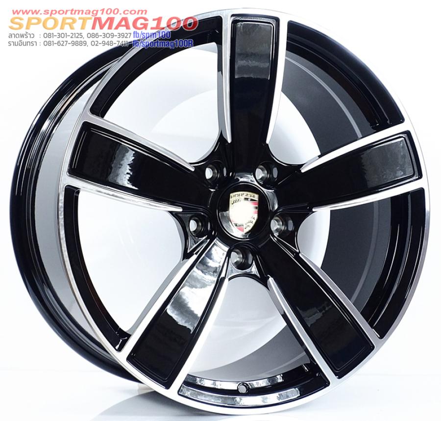 ล้อแม็ก ล้อแม็กใหม่เบา Forged Porsche5175 5รู130 ดำเงา F8.5 R10-20นิ้ว