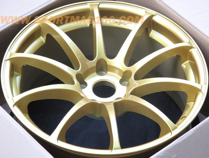 ล้อแม็ก เฮียสั่งลด แม็กซ์ใหม่ Advan RS-V 5รู114 สีทอง เพียง4,700 F8 R9-18นิ้ว