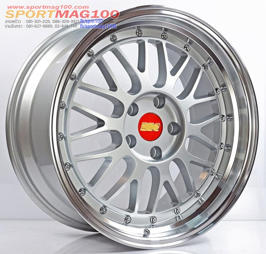 แม็กซ์ใหม่ BBS LM 5รู112 ET35 ไฮเปอร์ซิลเวอร์ F8 R9-18นิ้ว