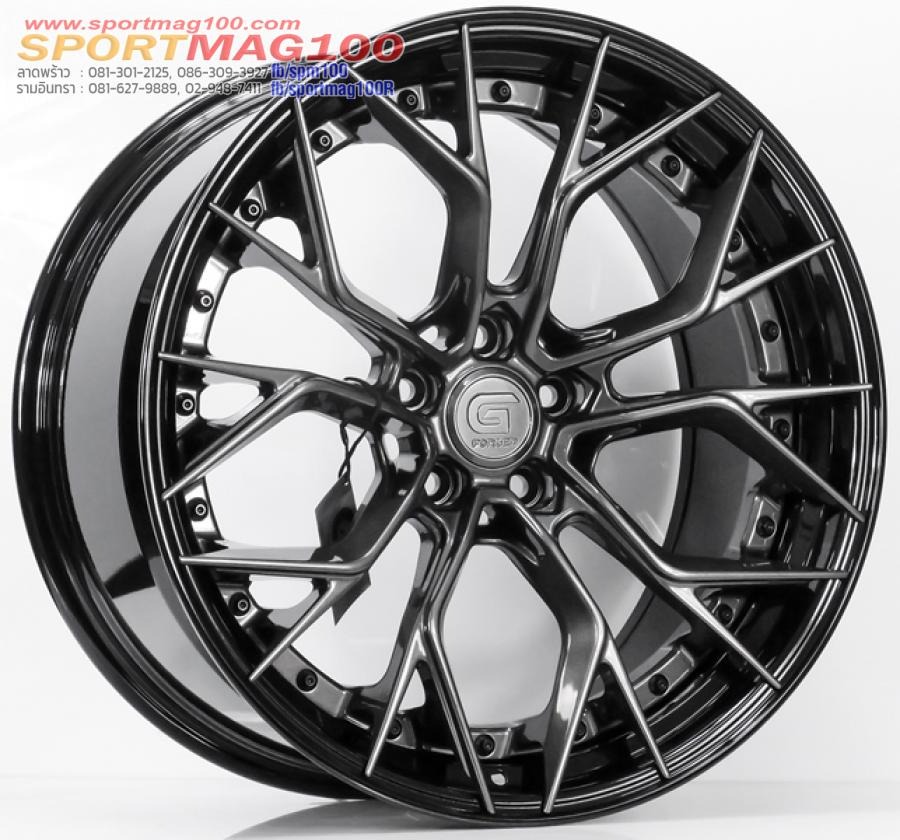 ล้อแม็กแท้2ชิ้น G-Forged GF09 5รู112 สีDarkGMglossBlack ET32-40 F8.5 R10-20นิ้ว