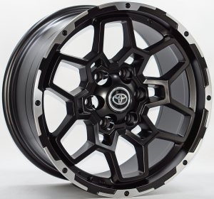 ล้อแม็ก Toyota HR2601 6รู139.7 ET10 ดำด้านขอบเงา กว้าง9 ขอบ18นิ้ว