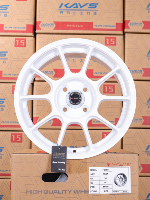  ล้อแม็กใหม่ TC105 4รู100 ET35 สีขาว 7-15นิ้ว 