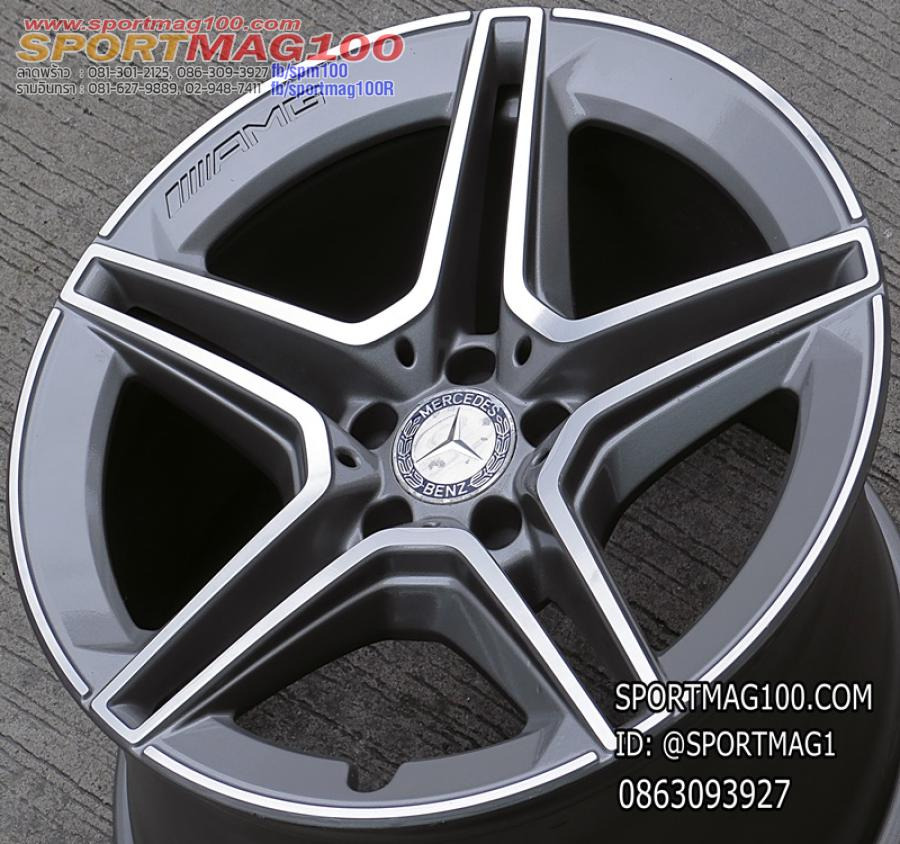 ล้อแม็กมือสองแท้ AMG CLS A257 5รู112 เทาหน้าเงา ET33-28 F8 R9-19นิ้ว(ลาดพร้าว)