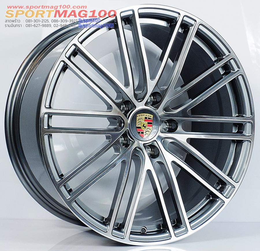 ล้อแม็กเบาสุดFORGED Porsche D1005 5รู130 ET45 เทาหน้าเงา F8.5 R10-20นิ้ว