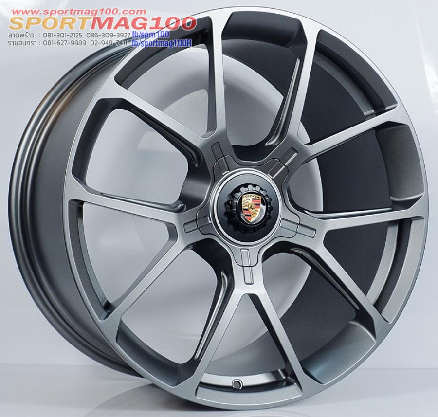 ล้อแม็กเบาสุดFORGED Porsche D1301 5รู130 ET45-55 สีกัน F9.5 R11-21นิ้ว