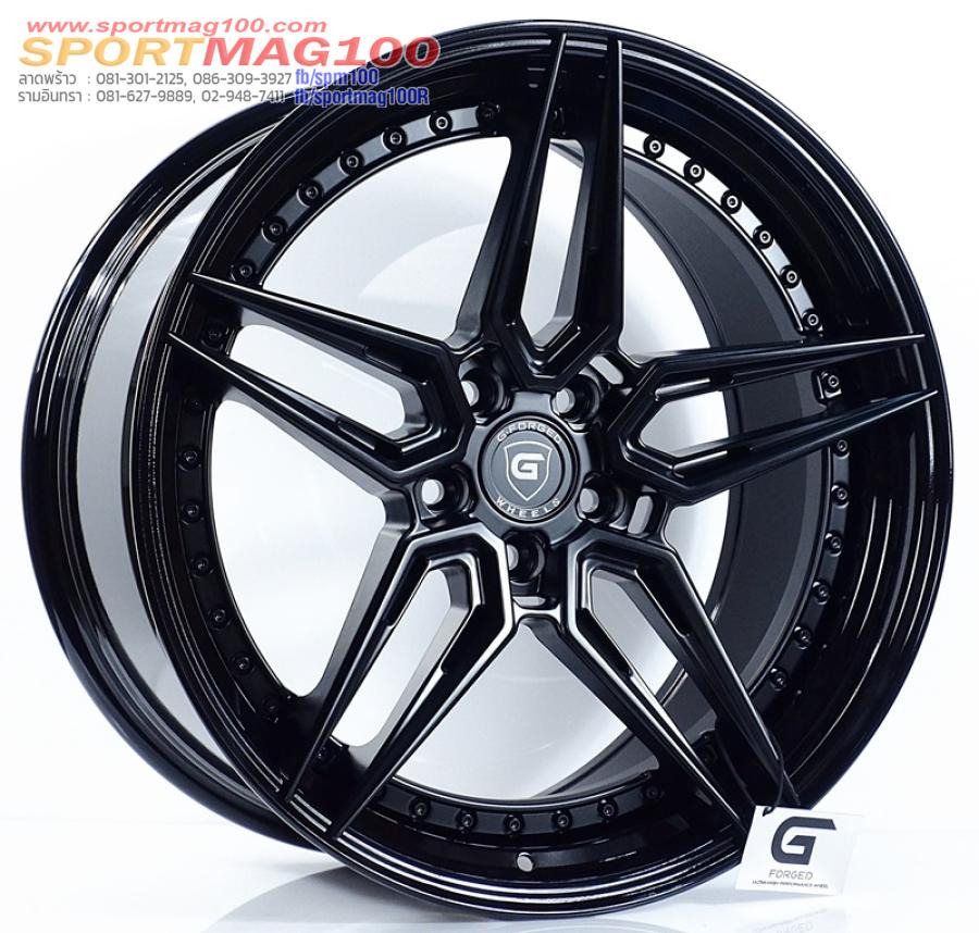 ล้อแม็กแท้2ชิ้น G-Forged GF12 5รู112 สีBlackMatt.gb ET32-40 F8.5 R10-20นิ้ว